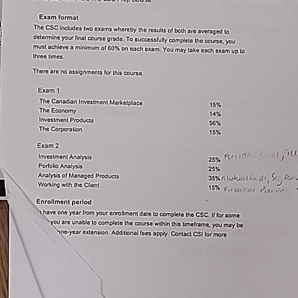Canadian Securities Course Material - Picture 2 of 7